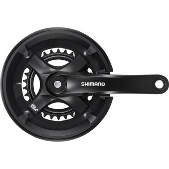 Система SHIMANO TY501, 175 мм, для 2X7/8 скоростей, квадрат, 46/30, с защитой от цепи Система SHIMANO TY501, 175 мм, для 2X7/8 скоростей, квадрат, 46/30, с защитой от цепи
