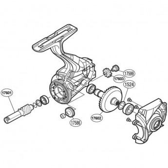 Запчасть для катушки SHIMANO GEAR SET набор шестеронок главной пары